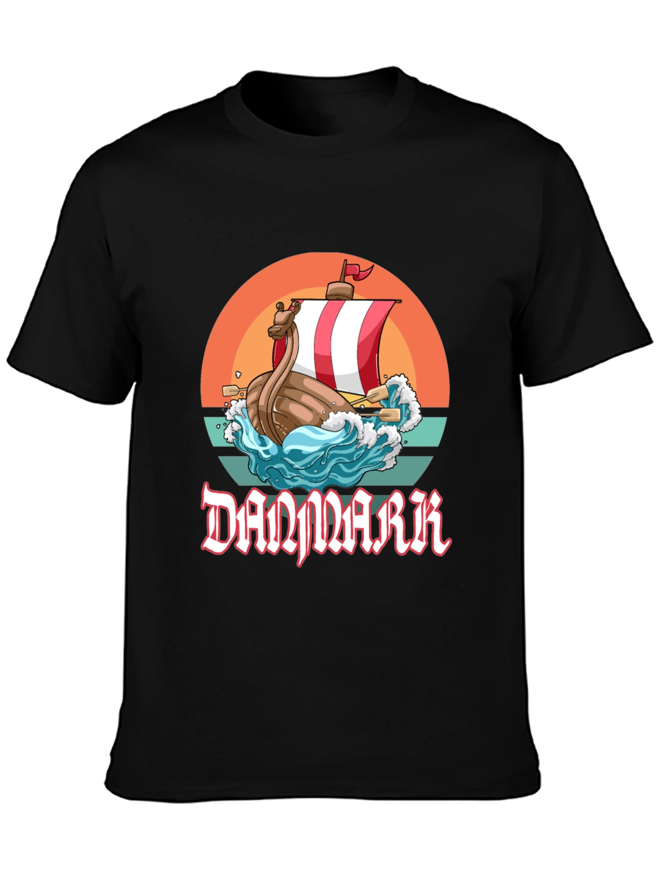 Denmark Viking Ship T-Shirt