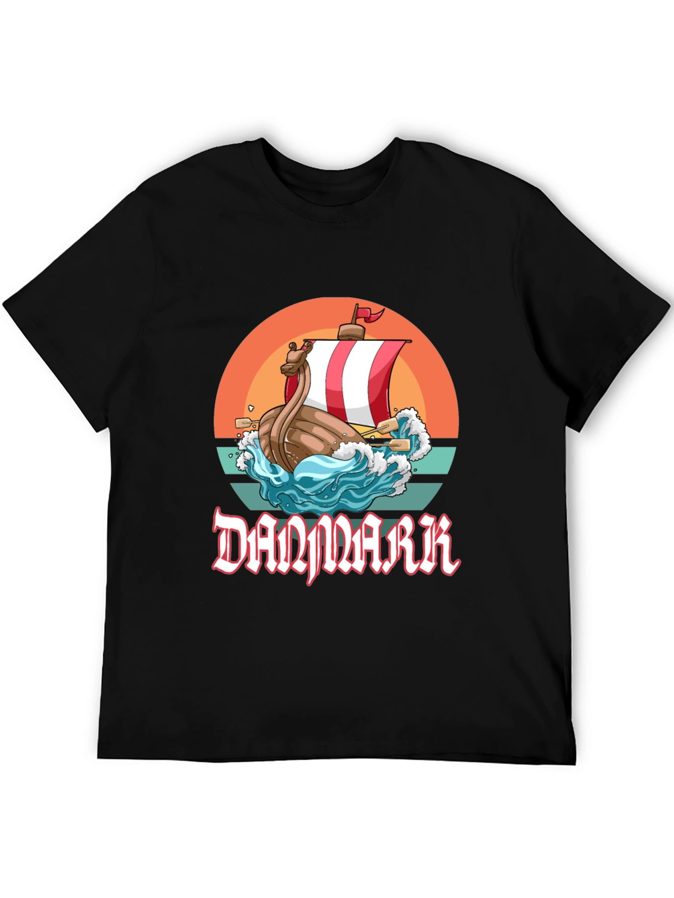 Denmark Viking Ship T-Shirt