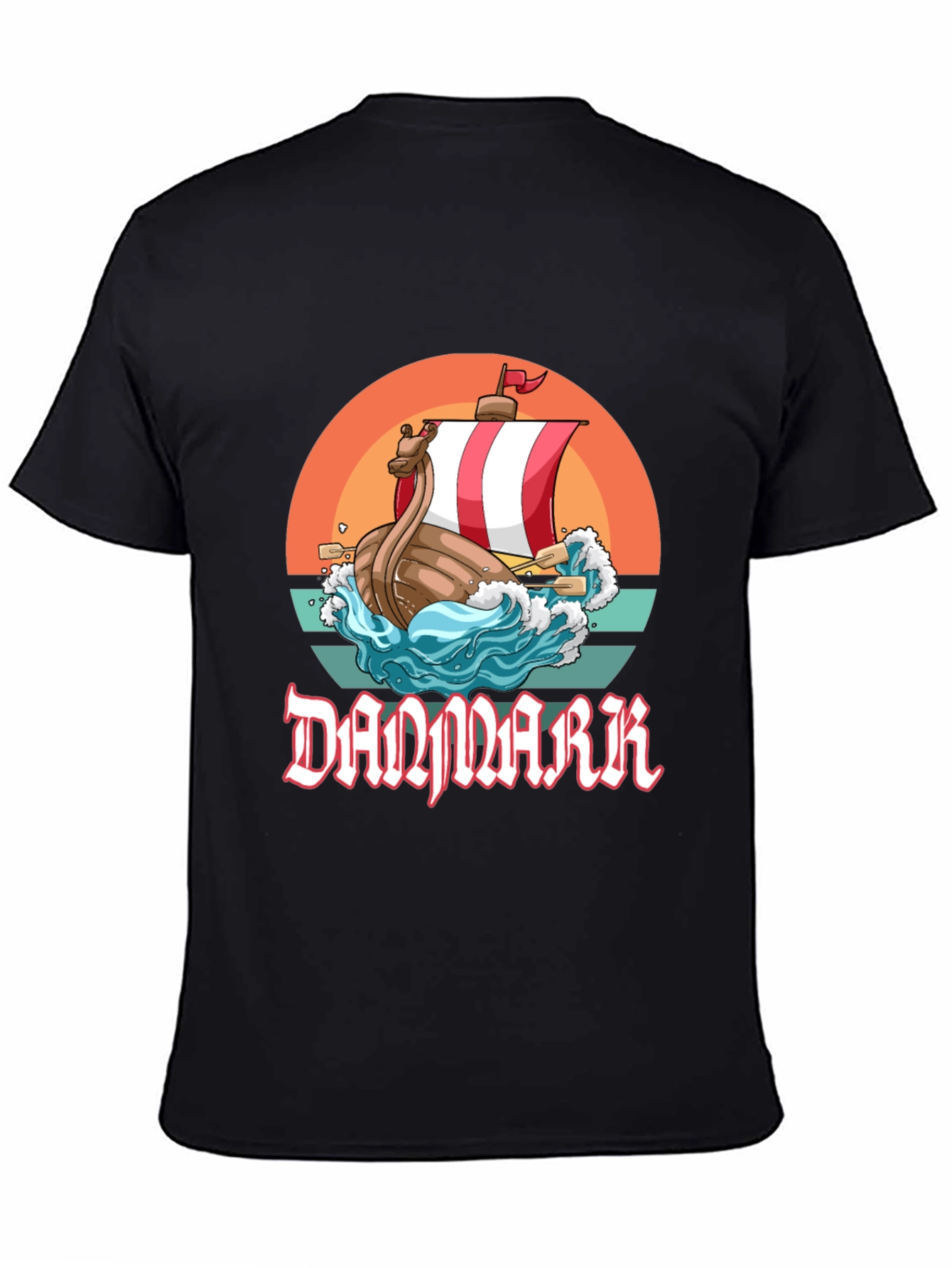 Denmark Viking Ship T-Shirt