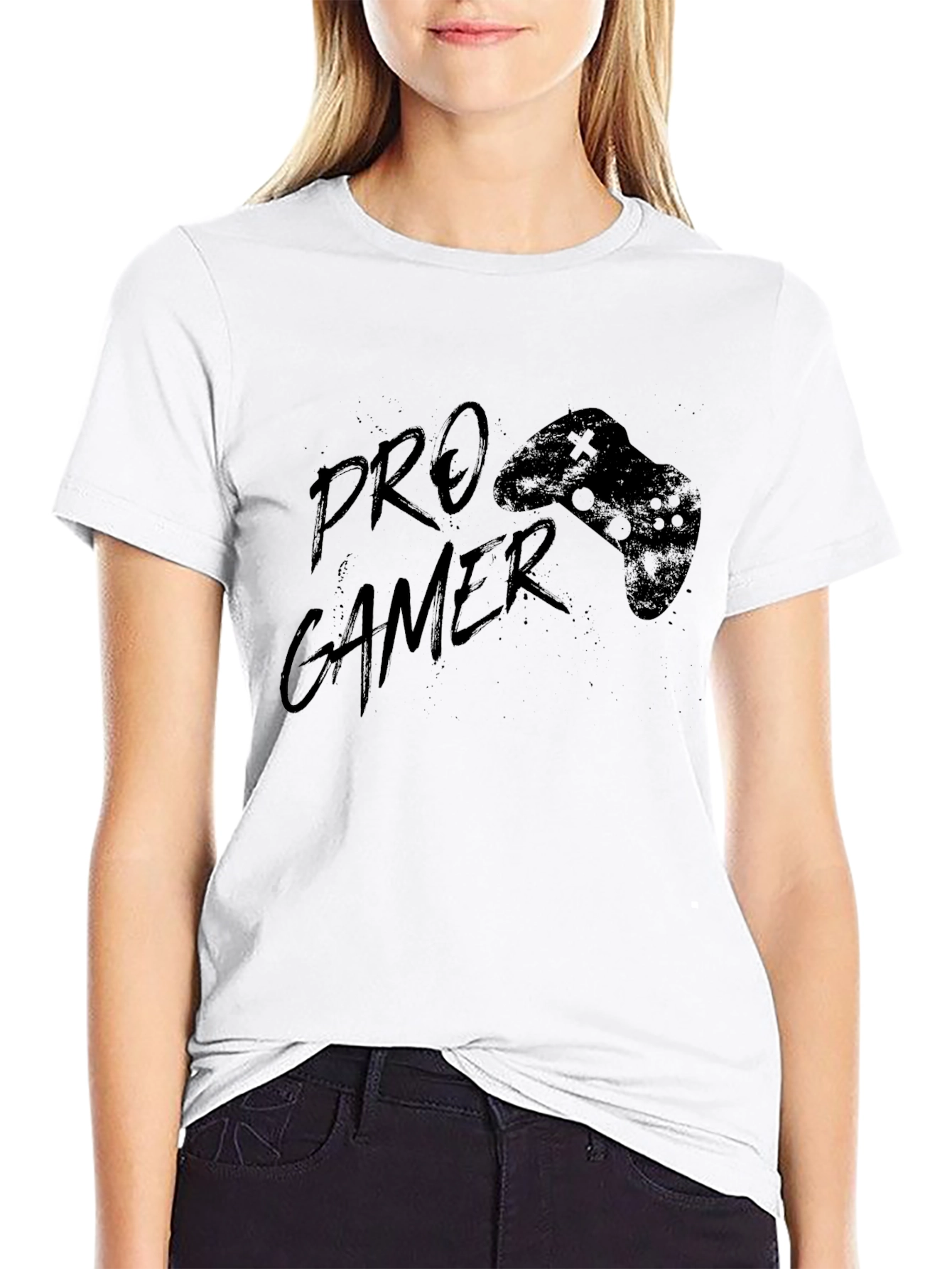 Pro Gamer Black T-Shirt - Controller Graphic