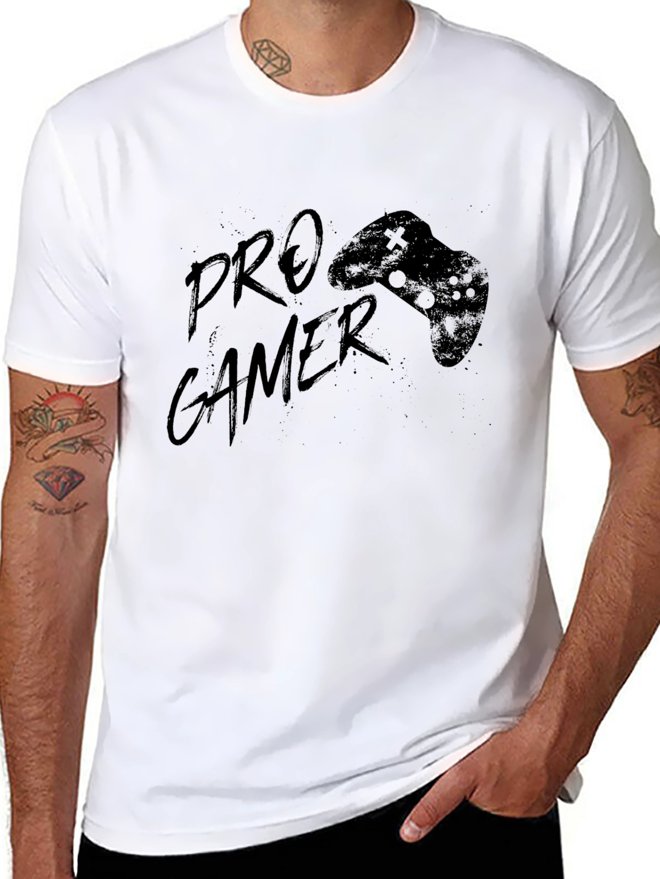 Pro Gamer Black T-Shirt - Controller Graphic