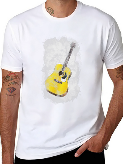 Guitar Graphic Black T-Shirt