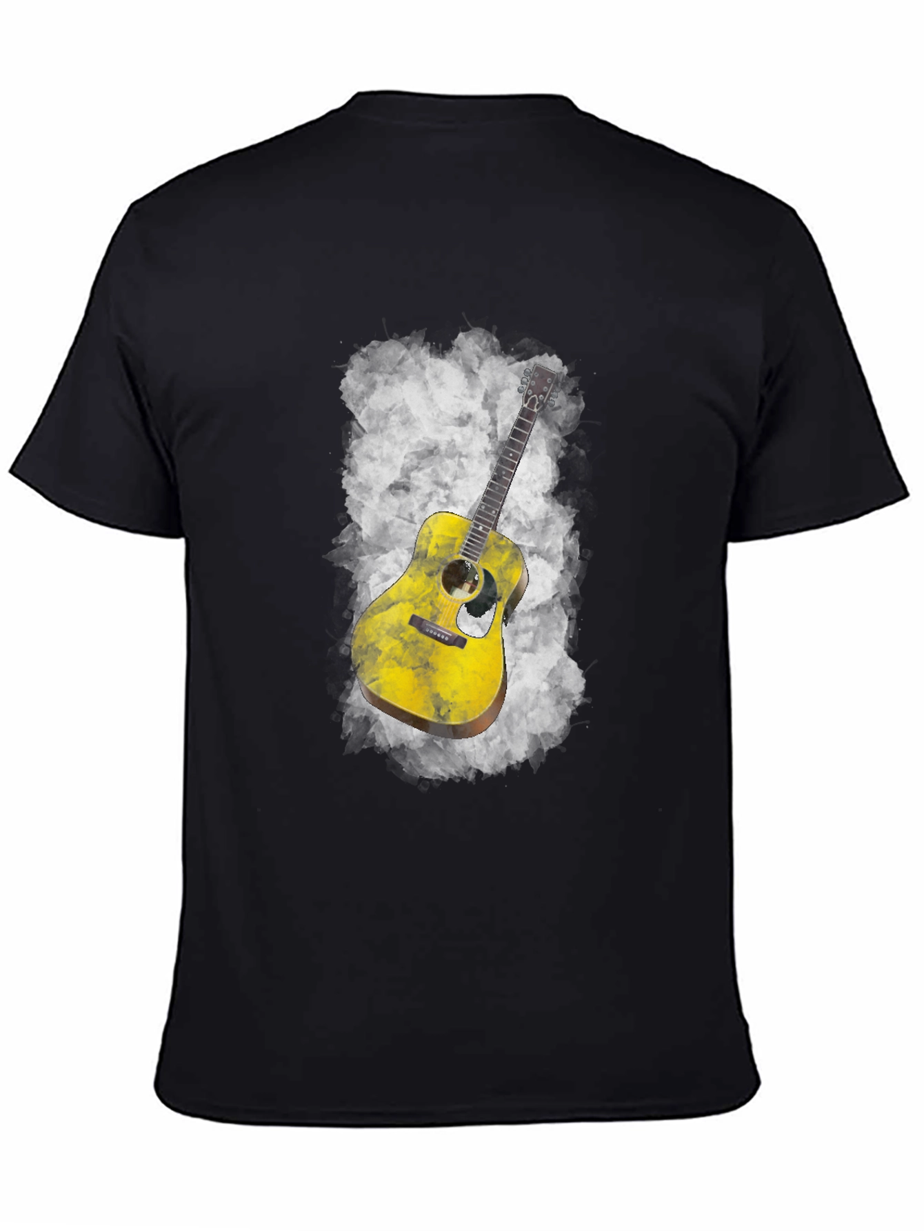 Guitar Graphic Black T-Shirt
