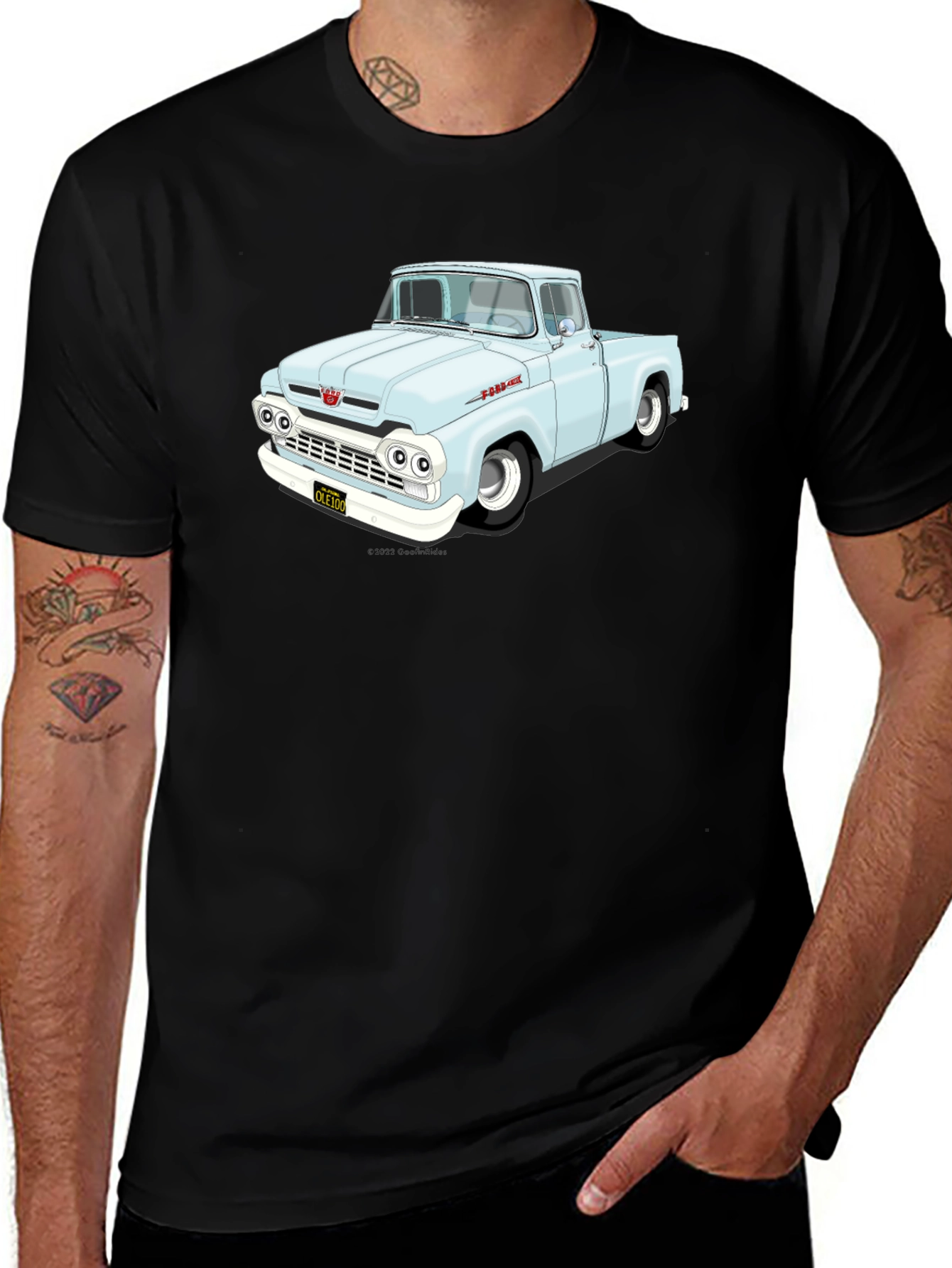Classic Truck Graphic Tee - Black