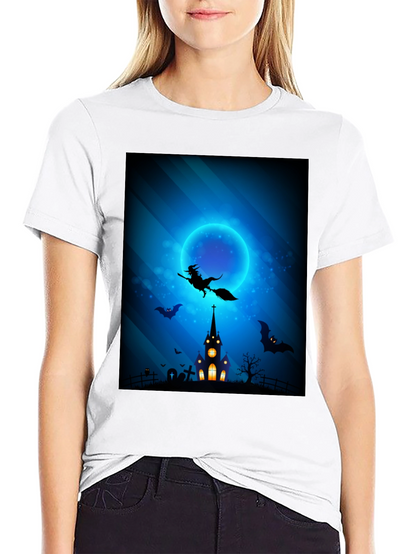 Halloween Witch T-Shirt: Spooky Night Design