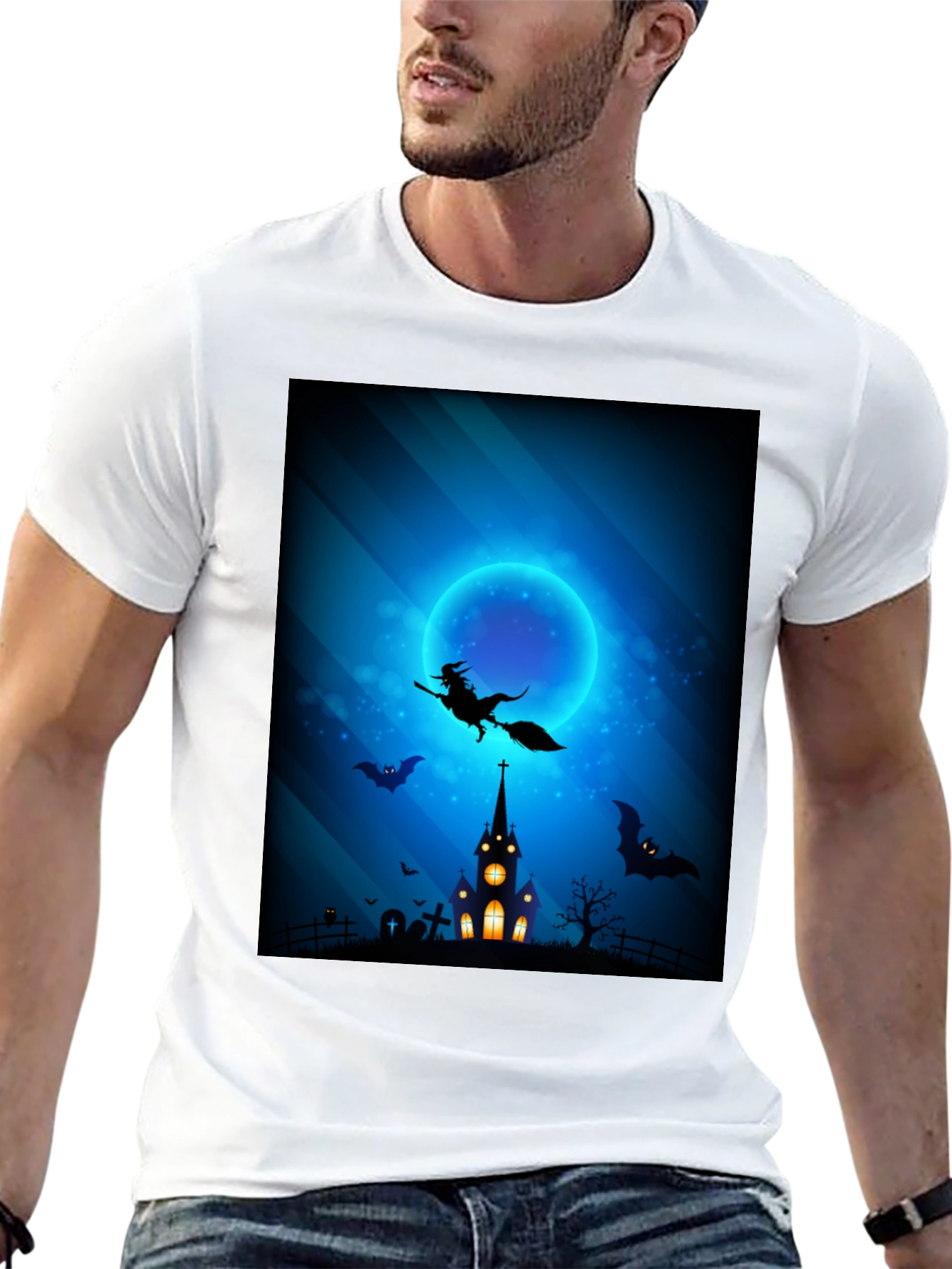 Halloween Witch T-Shirt: Spooky Night Design