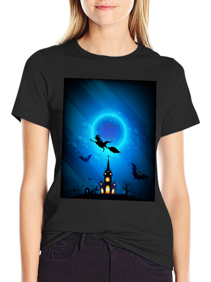 Halloween Witch T-Shirt: Spooky Night Design