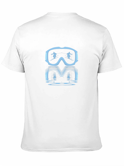 Ski Goggles Reflection Graphic Tee - Black