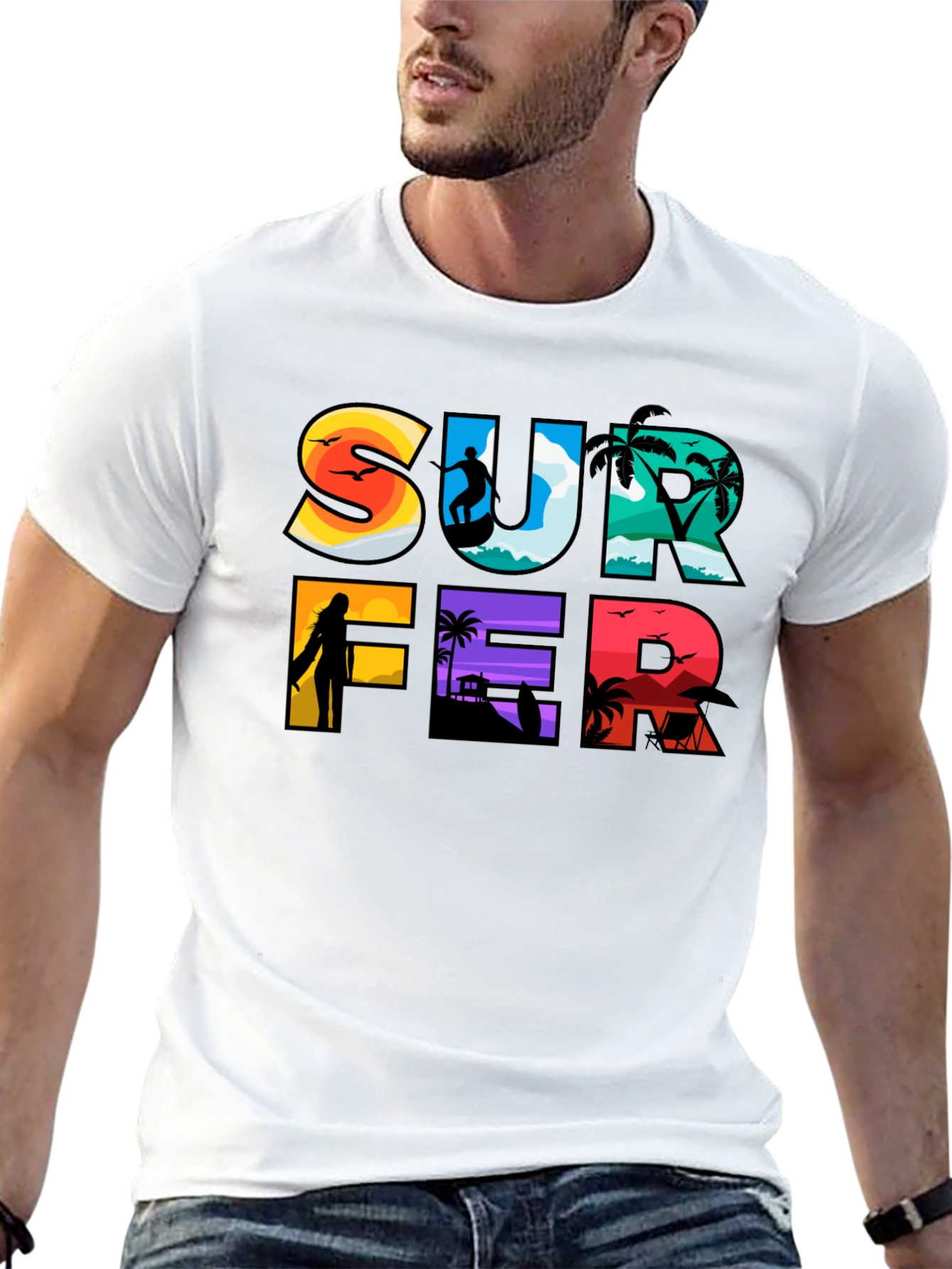 Surfer Graphic Tee | Beach Lifestyle T-Shirt