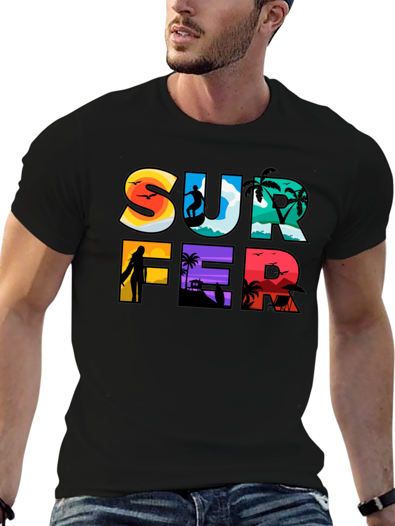 Surfer Graphic Tee | Beach Lifestyle T-Shirt
