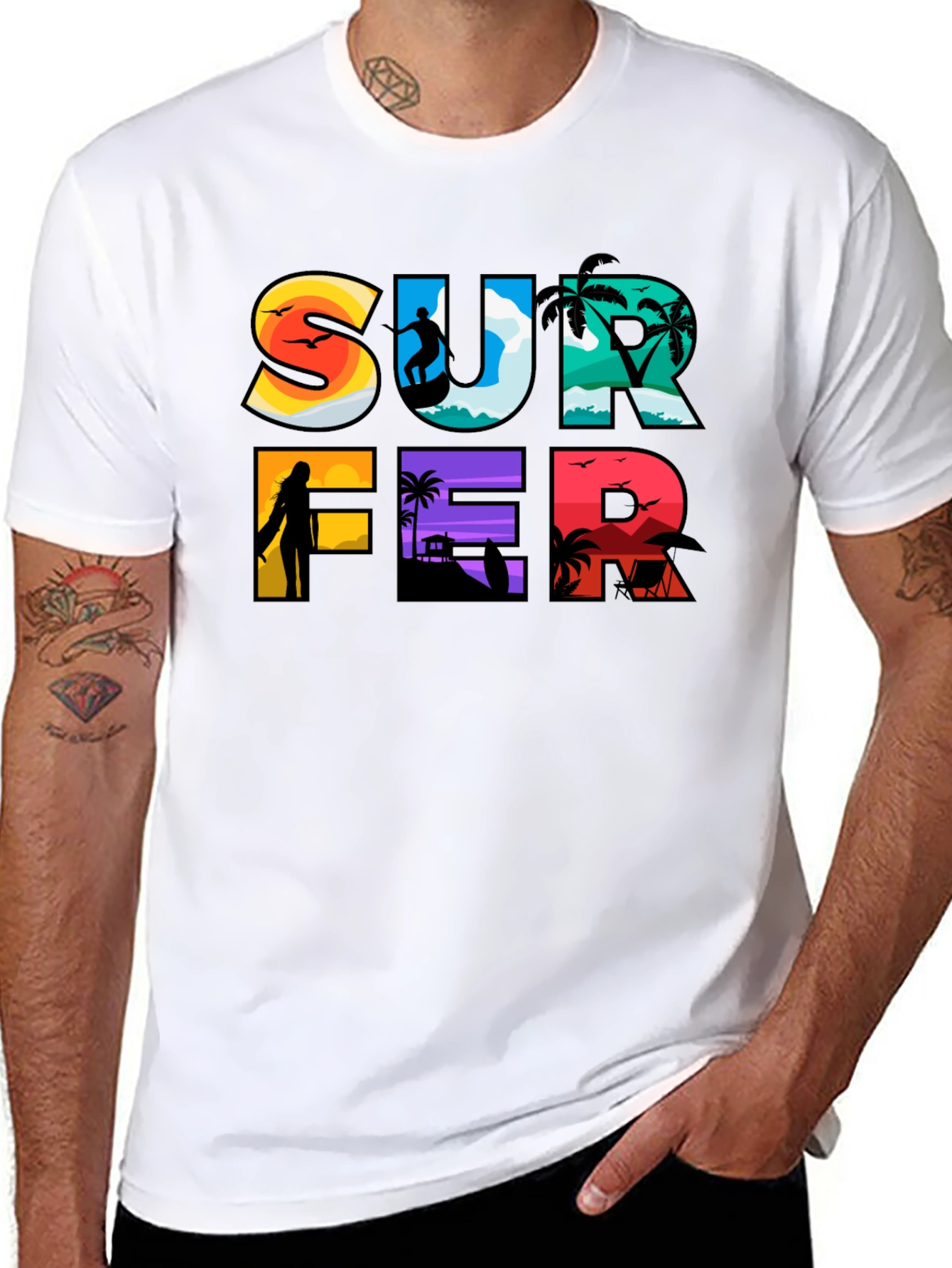 Surfer Graphic Tee | Beach Lifestyle T-Shirt