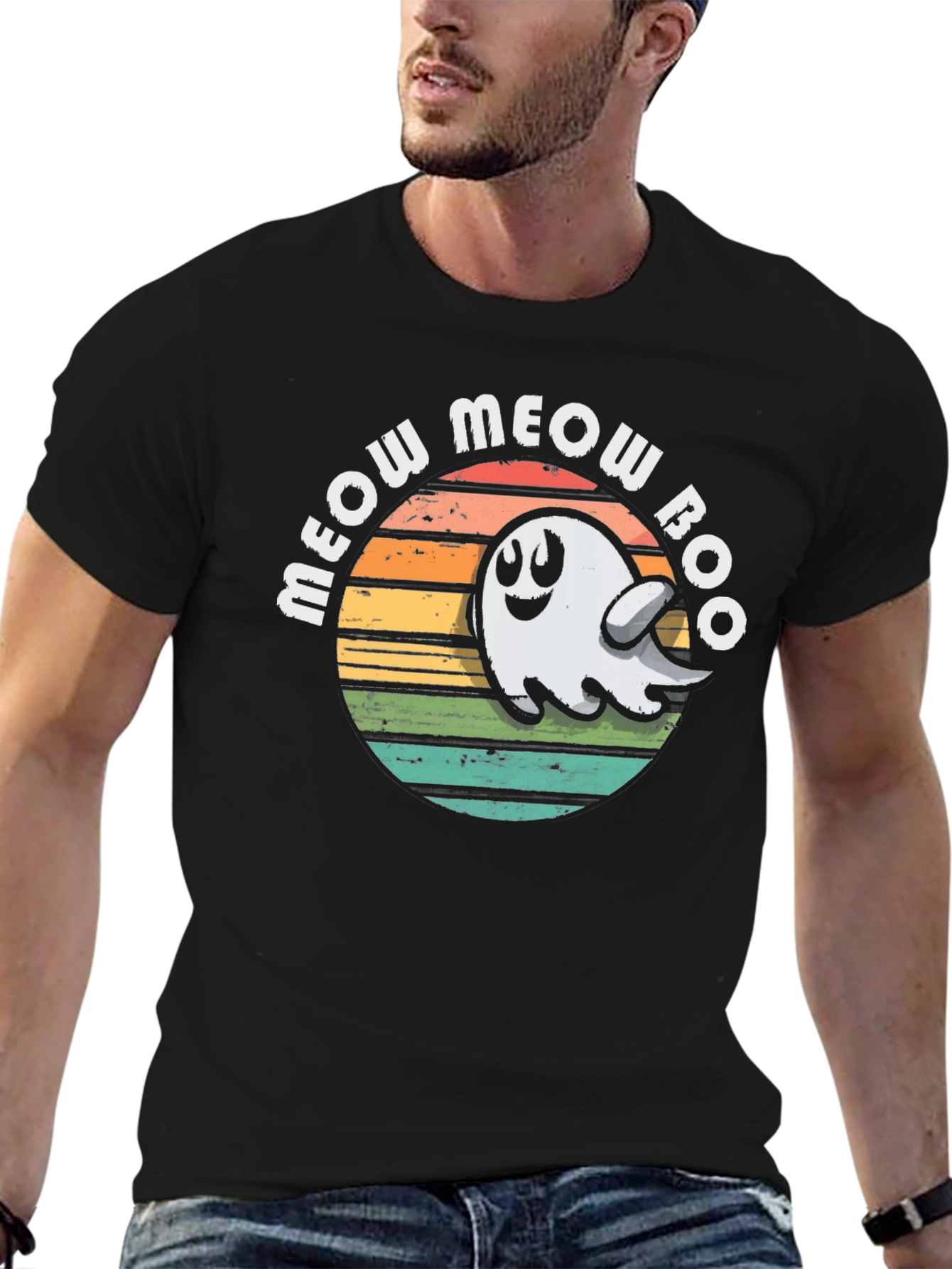 Meow Meow Boo Ghost Tee