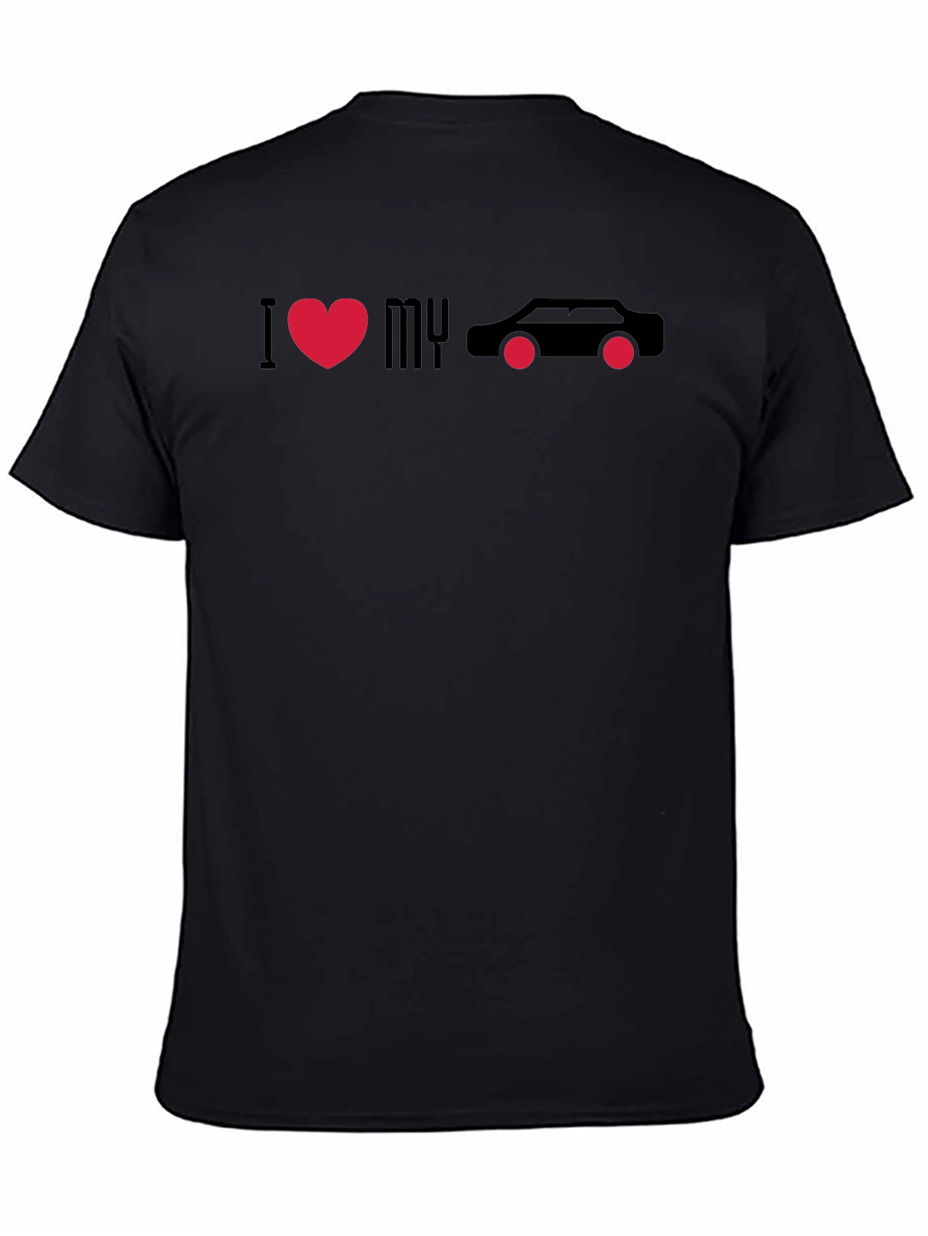 I Love My Car Black Graphic Tee