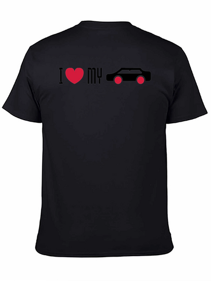 I Love My Car Black Graphic Tee