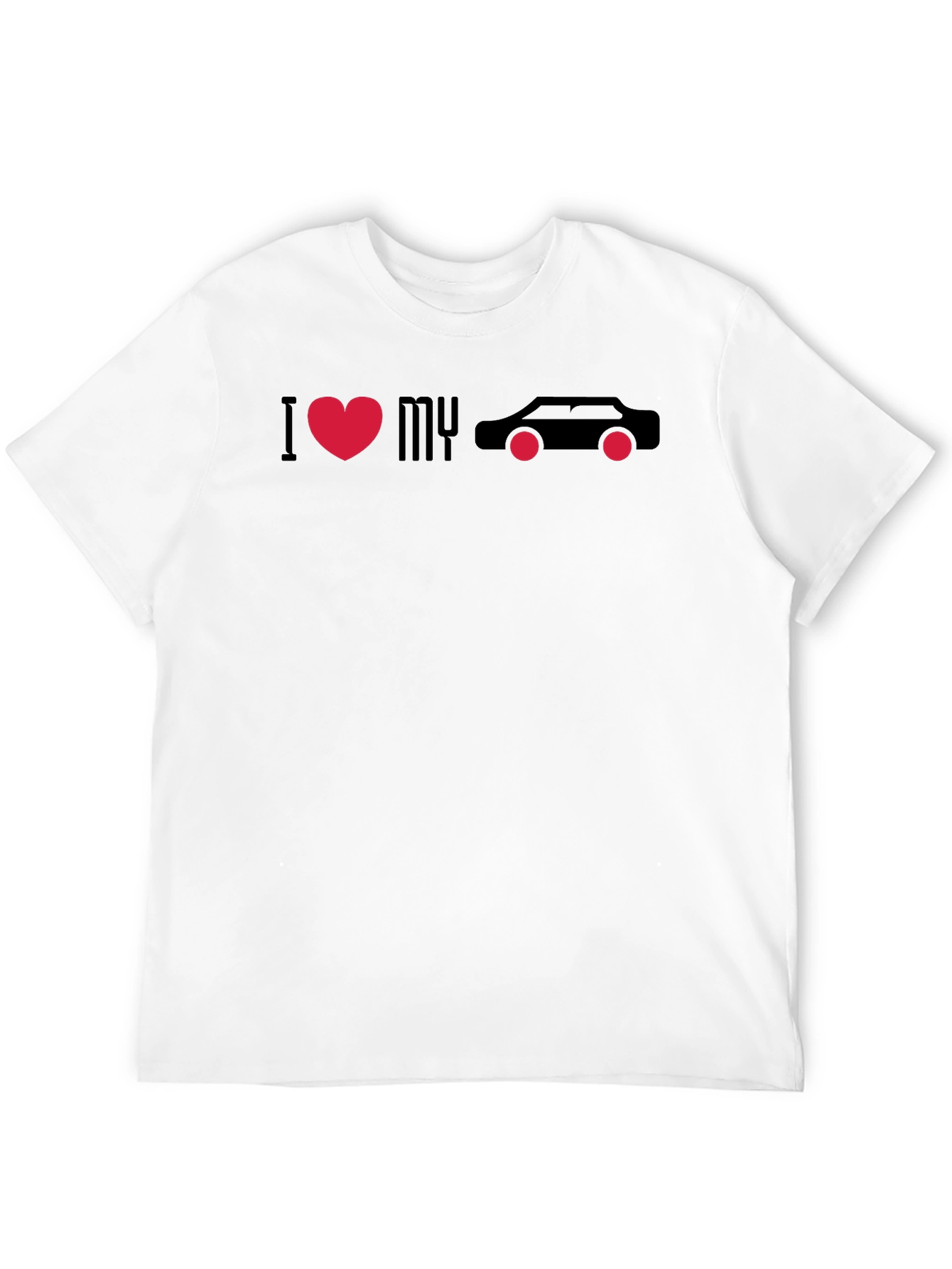 I Love My Car Black Graphic Tee