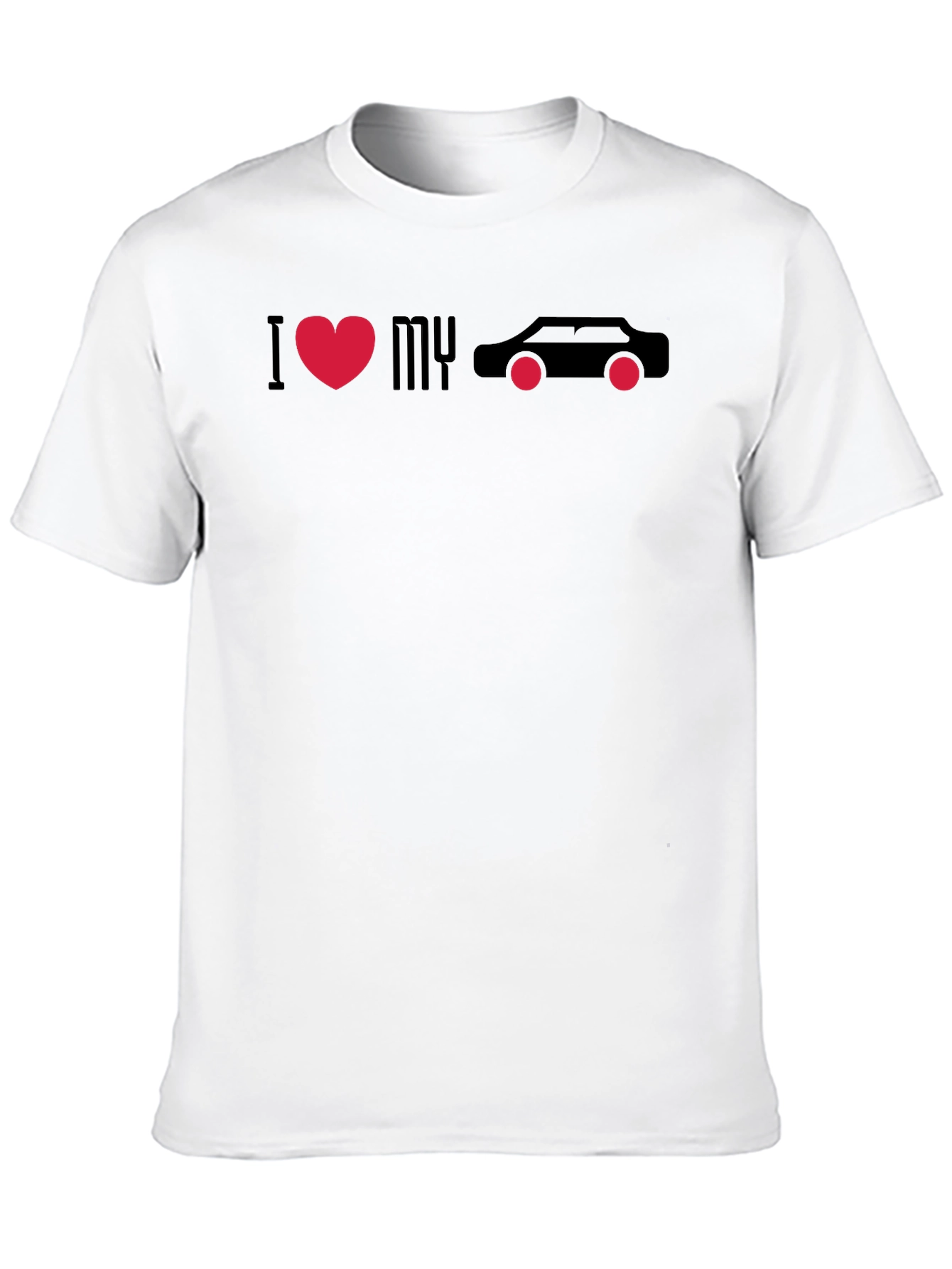 I Love My Car Black Graphic Tee