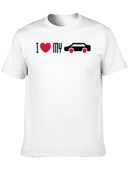 I Love My Car Black Graphic Tee