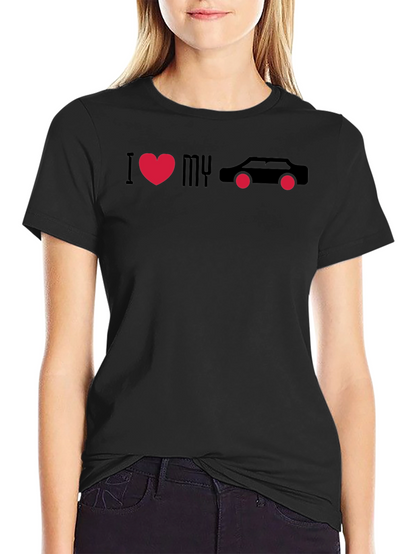 I Love My Car Black Graphic Tee