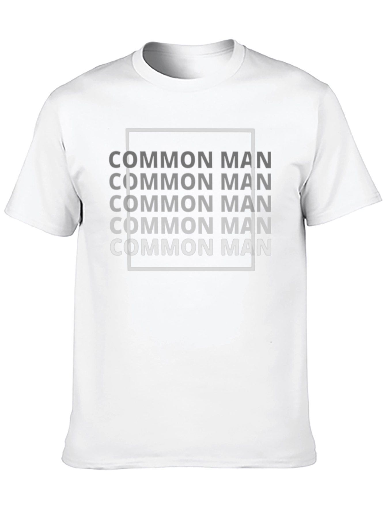 Common Man Graphic Tee - Black Casual Shirt