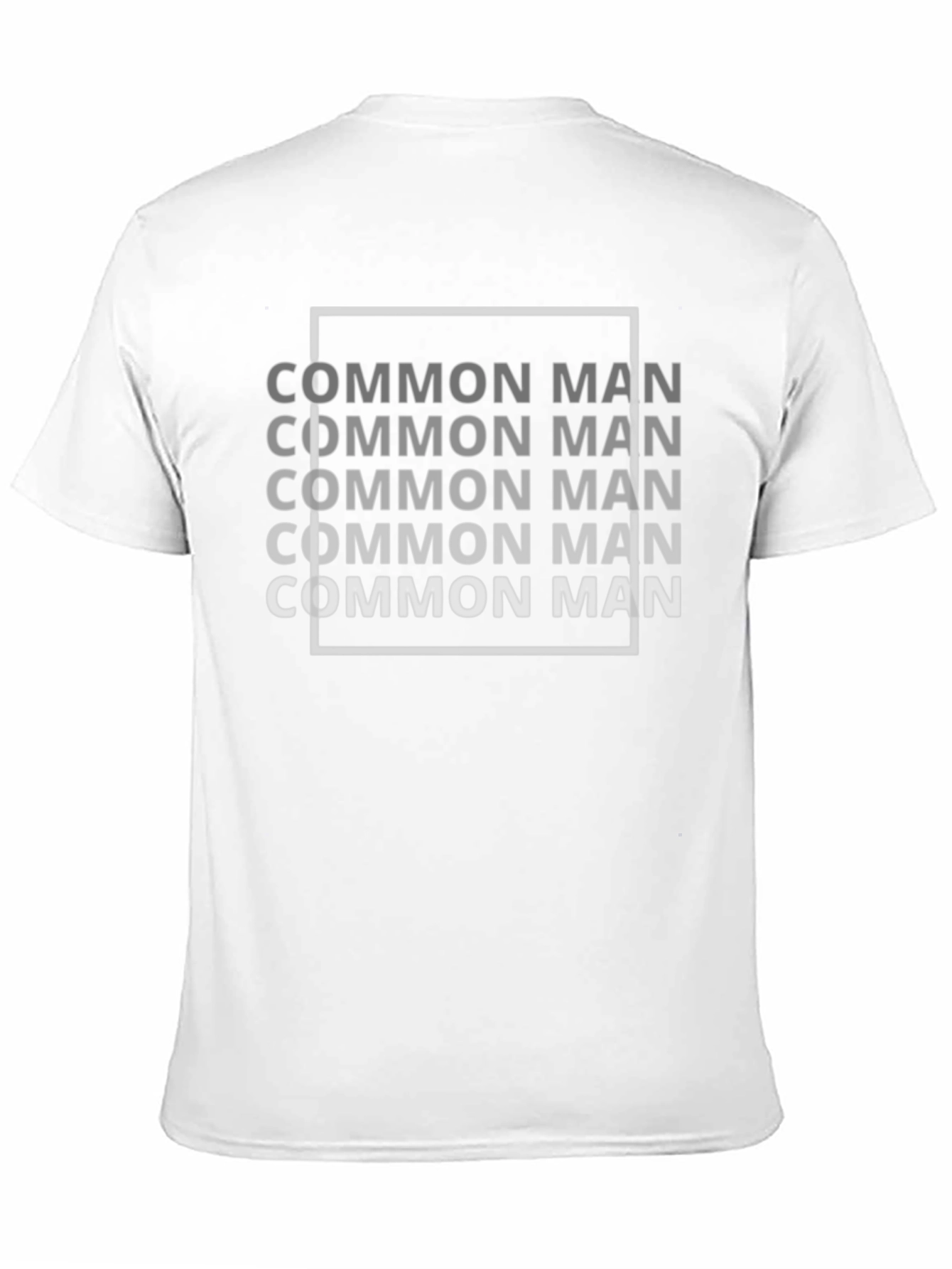 Common Man Graphic Tee - Black Casual Shirt