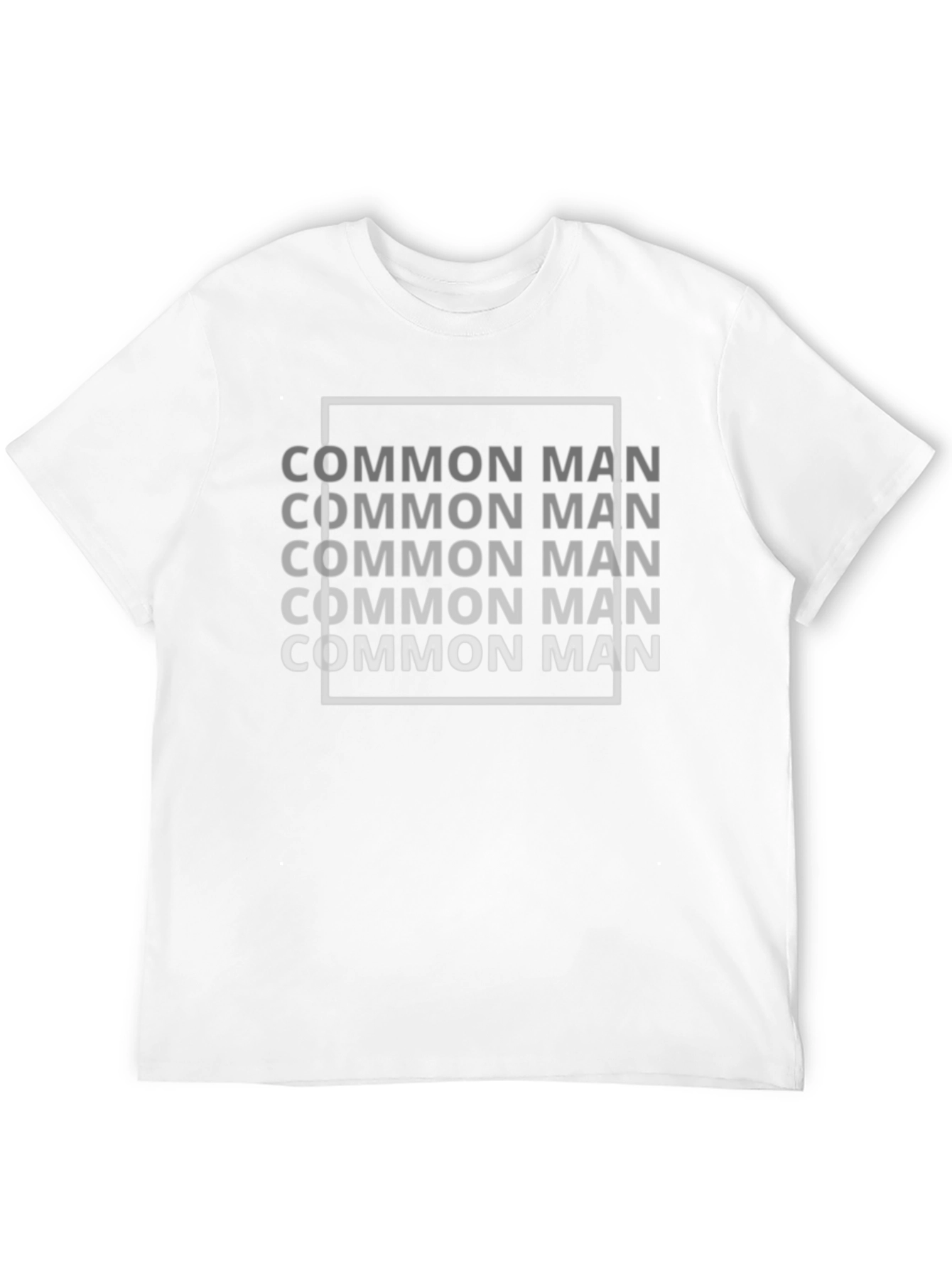 Common Man Graphic Tee - Black Casual Shirt