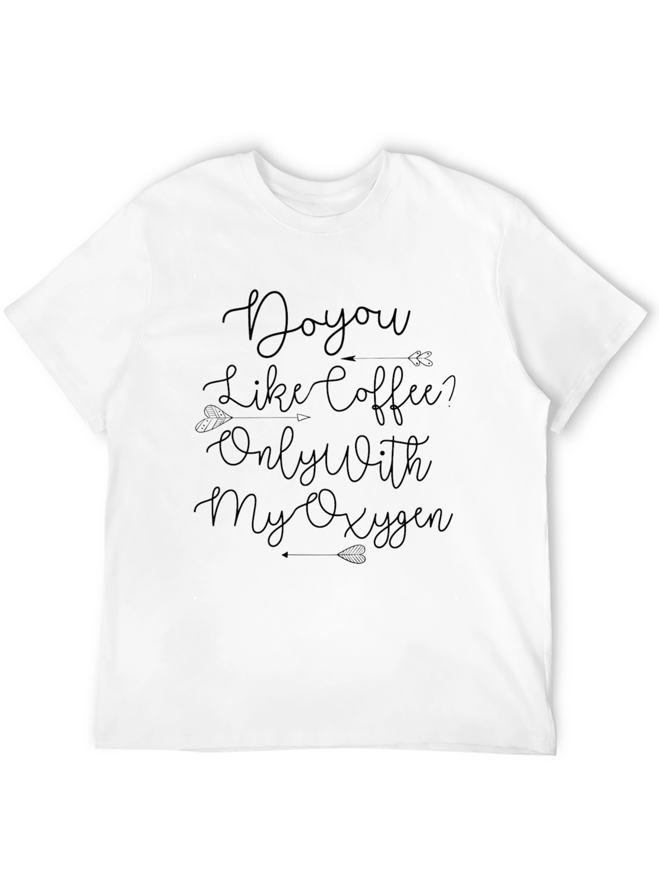 Coffee & Oxygen Graphic Tee - Black