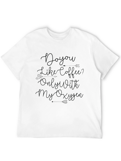 Coffee & Oxygen Graphic Tee - Black