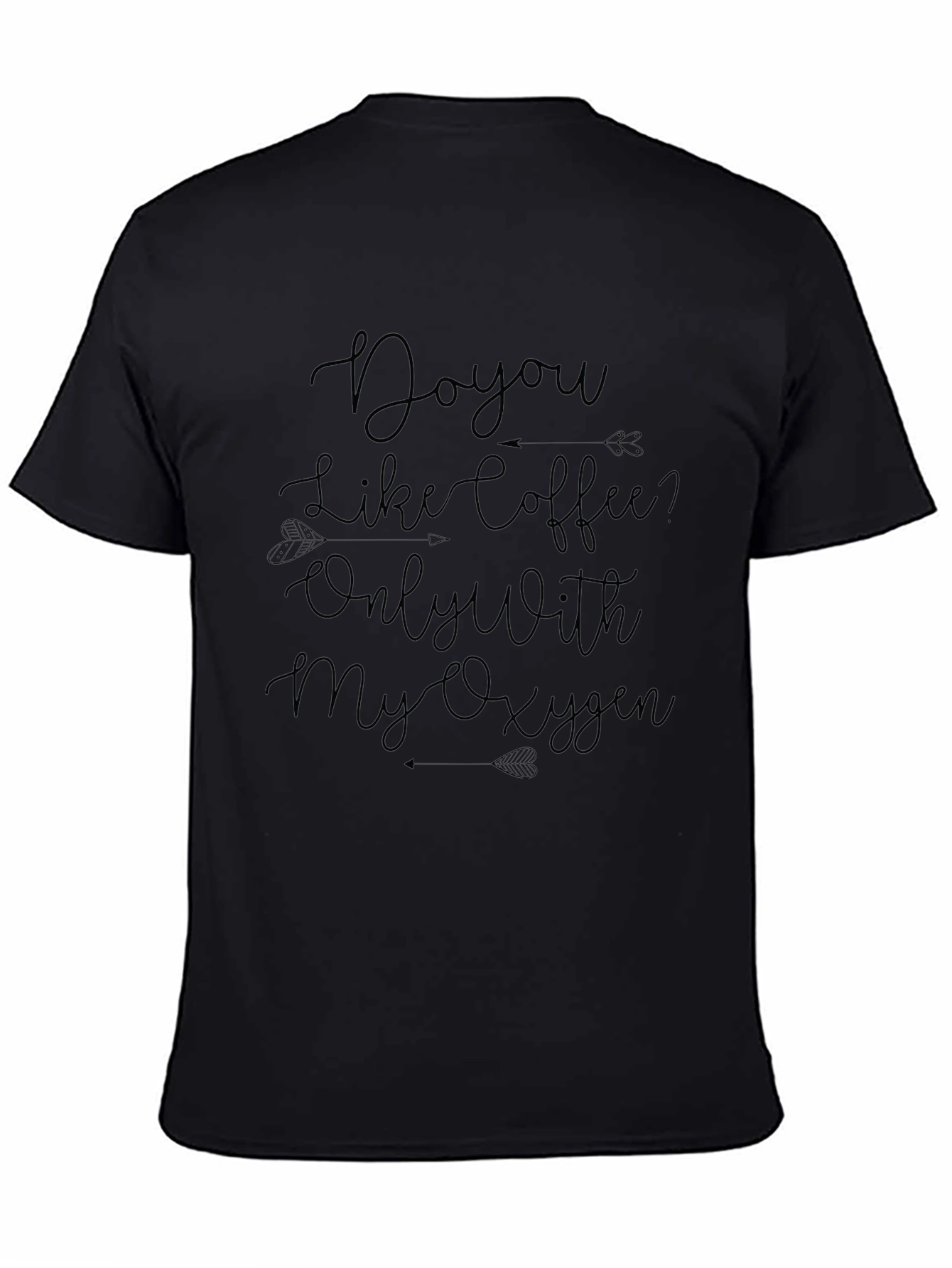 Coffee & Oxygen Graphic Tee - Black