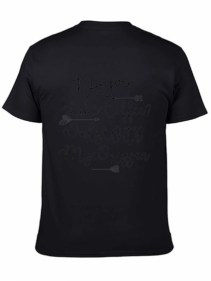Coffee & Oxygen Graphic Tee - Black