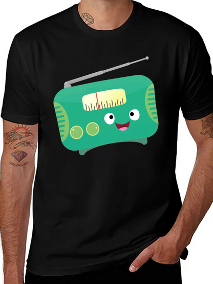 Funny Cartoon Radio Graphic Tee