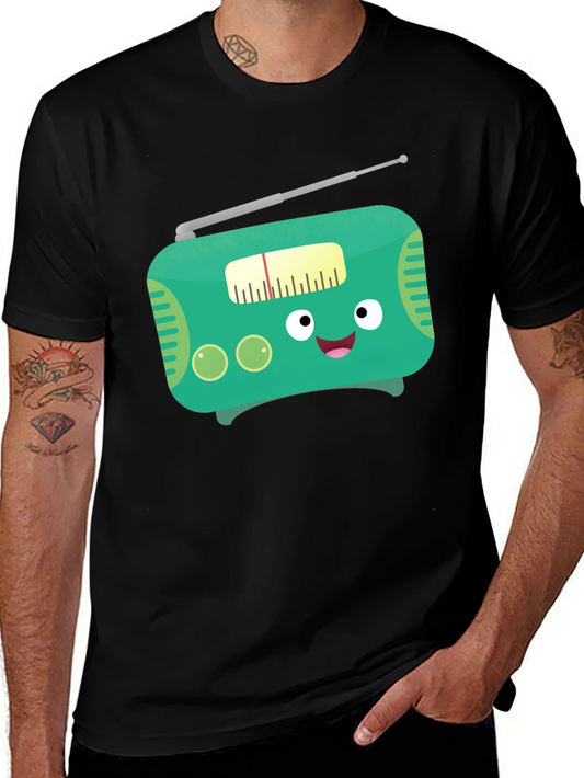 Funny Cartoon Radio Graphic Tee