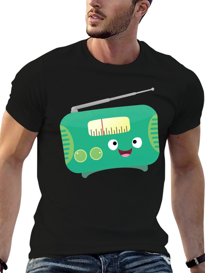 Funny Cartoon Radio Graphic Tee