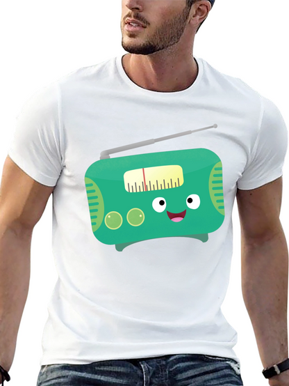 Funny Cartoon Radio Graphic Tee