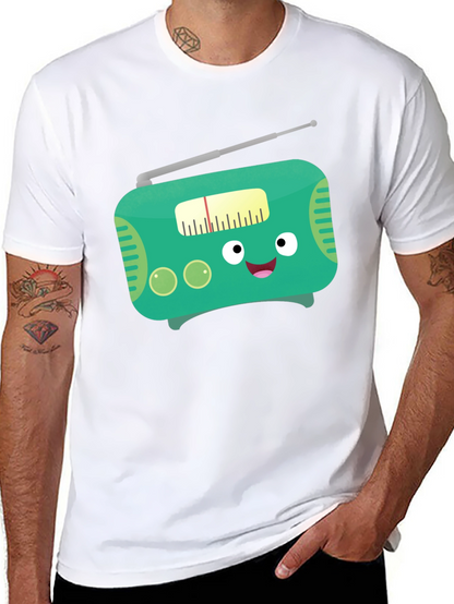 Funny Cartoon Radio Graphic Tee