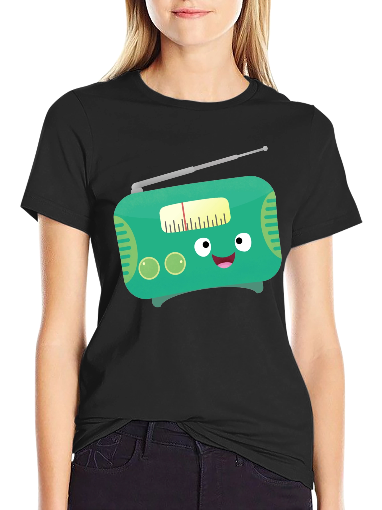 Funny Cartoon Radio Graphic Tee
