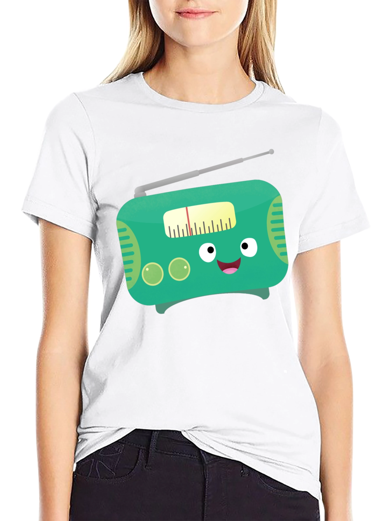 Funny Cartoon Radio Graphic Tee
