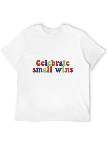Celebrate Small Wins Graphic Tee - Black