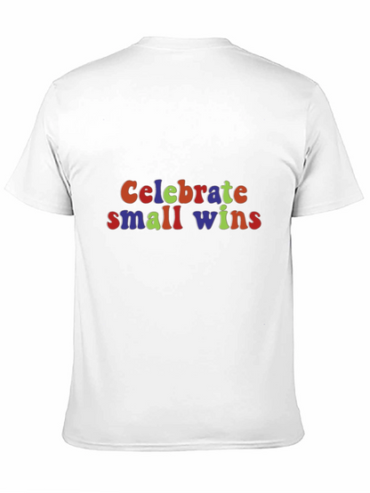 Celebrate Small Wins Graphic Tee - Black