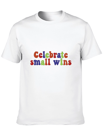 Celebrate Small Wins Graphic Tee - Black