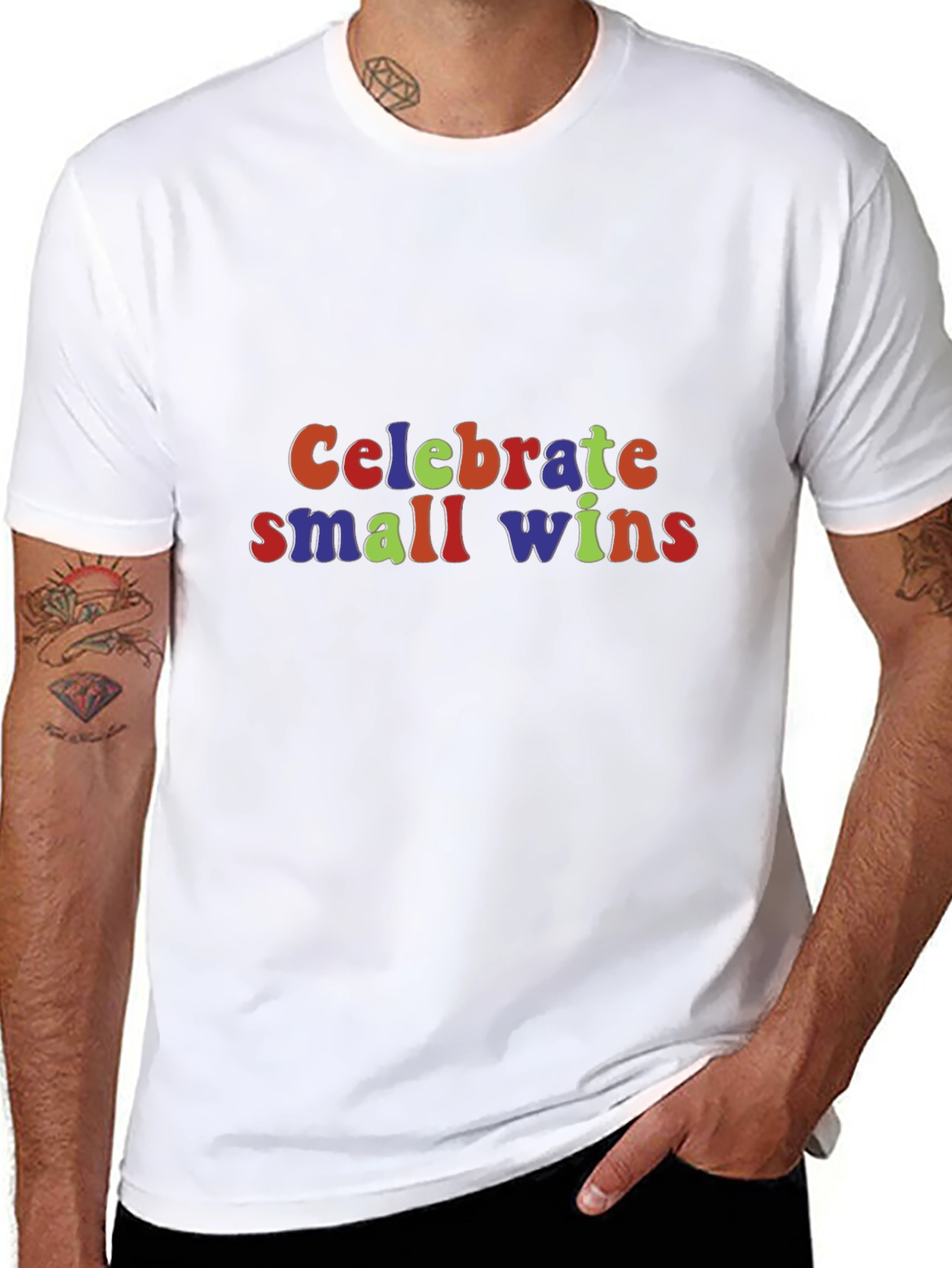 Celebrate Small Wins Graphic Tee - Black