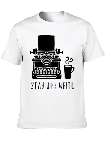 Stay Up & Write T-Shirt - Writers Inspiration Tee