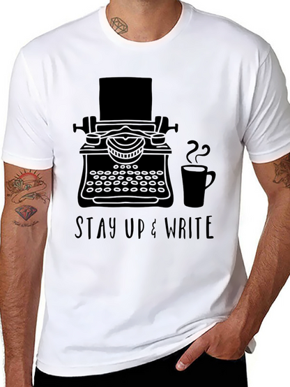 Stay Up & Write T-Shirt - Writers Inspiration Tee