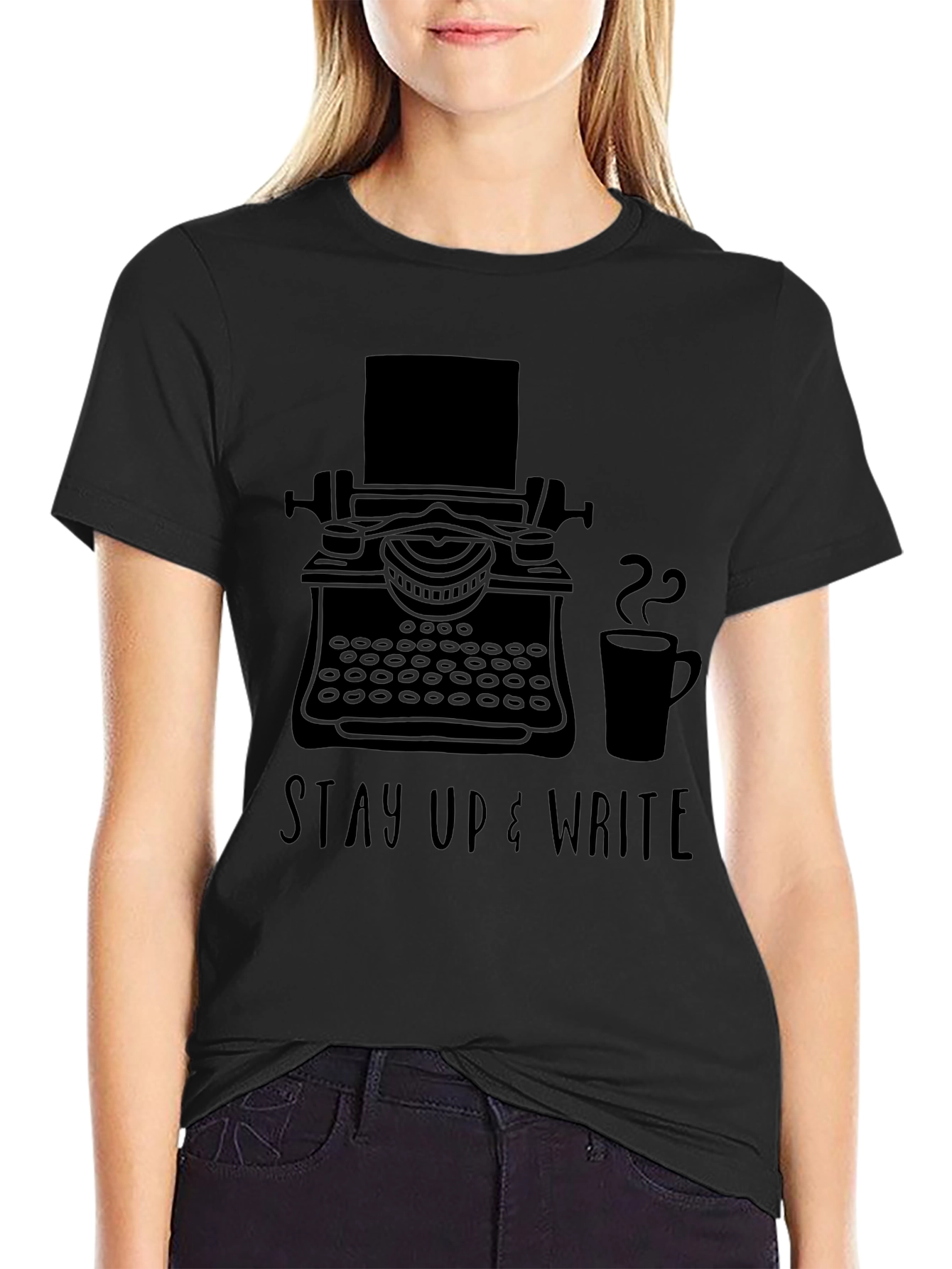 Stay Up & Write T-Shirt - Writers Inspiration Tee