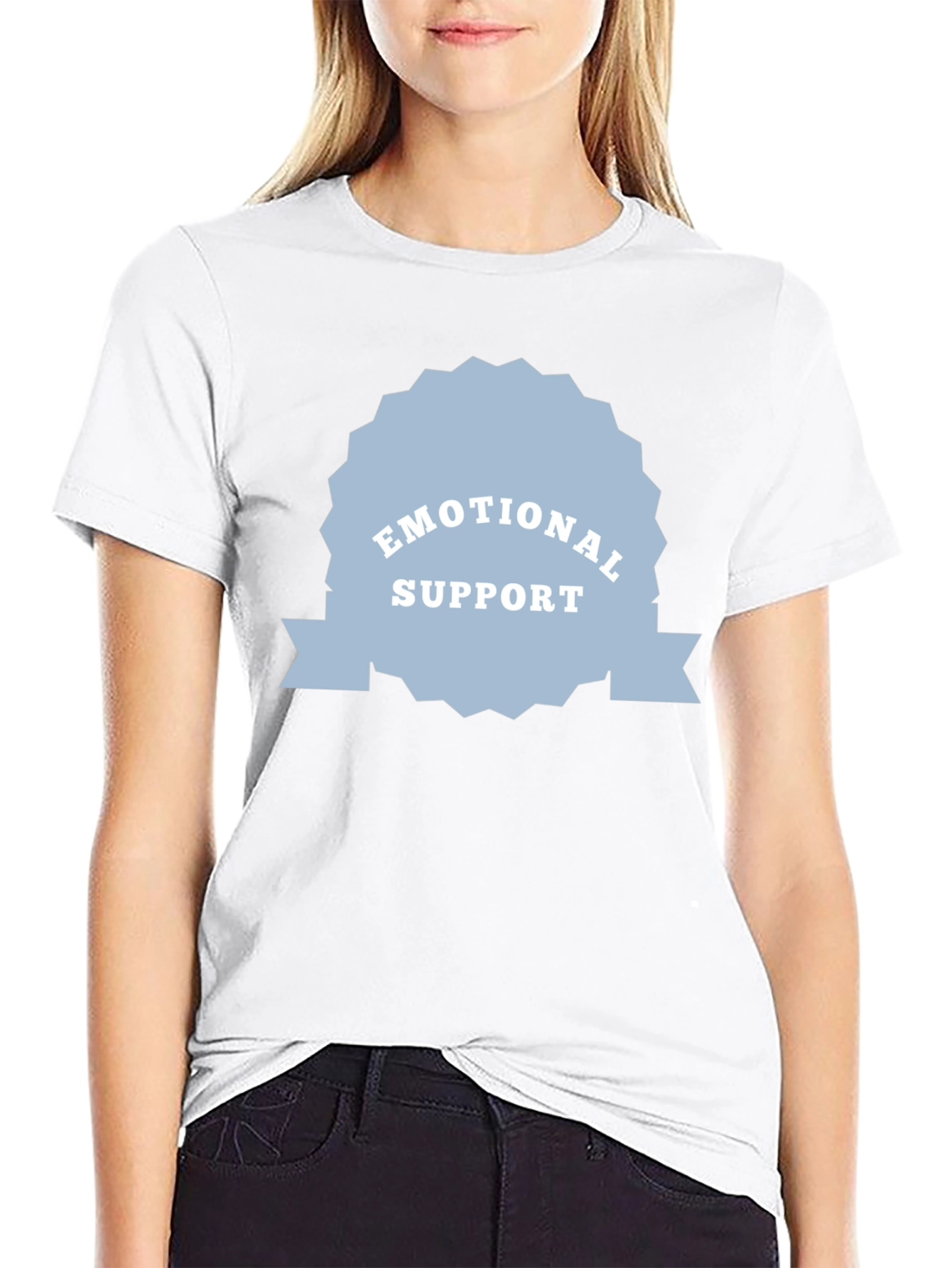 Emotional Support Black Tee