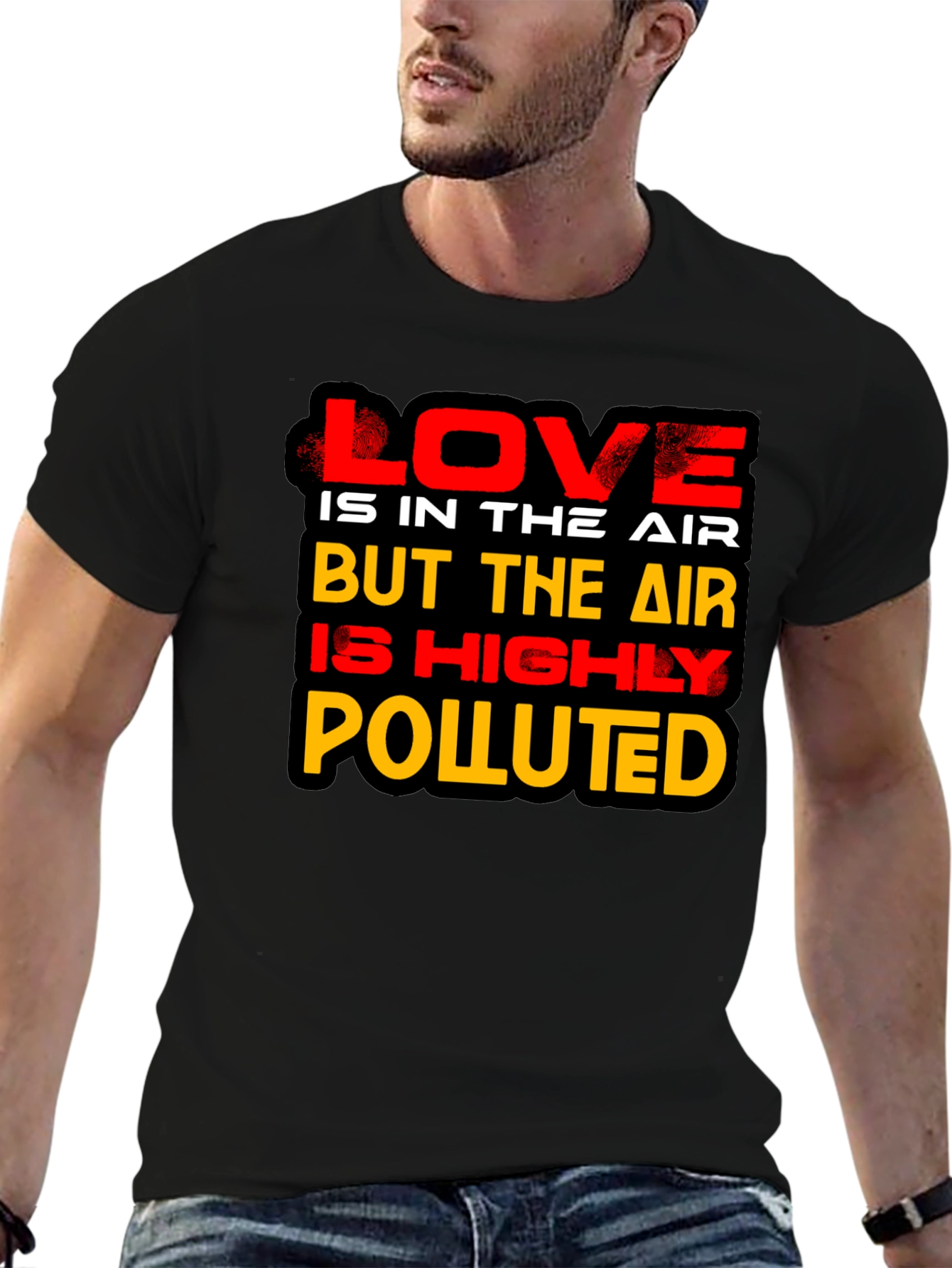 Love is in the Air Novelty Graphic T-Shirt