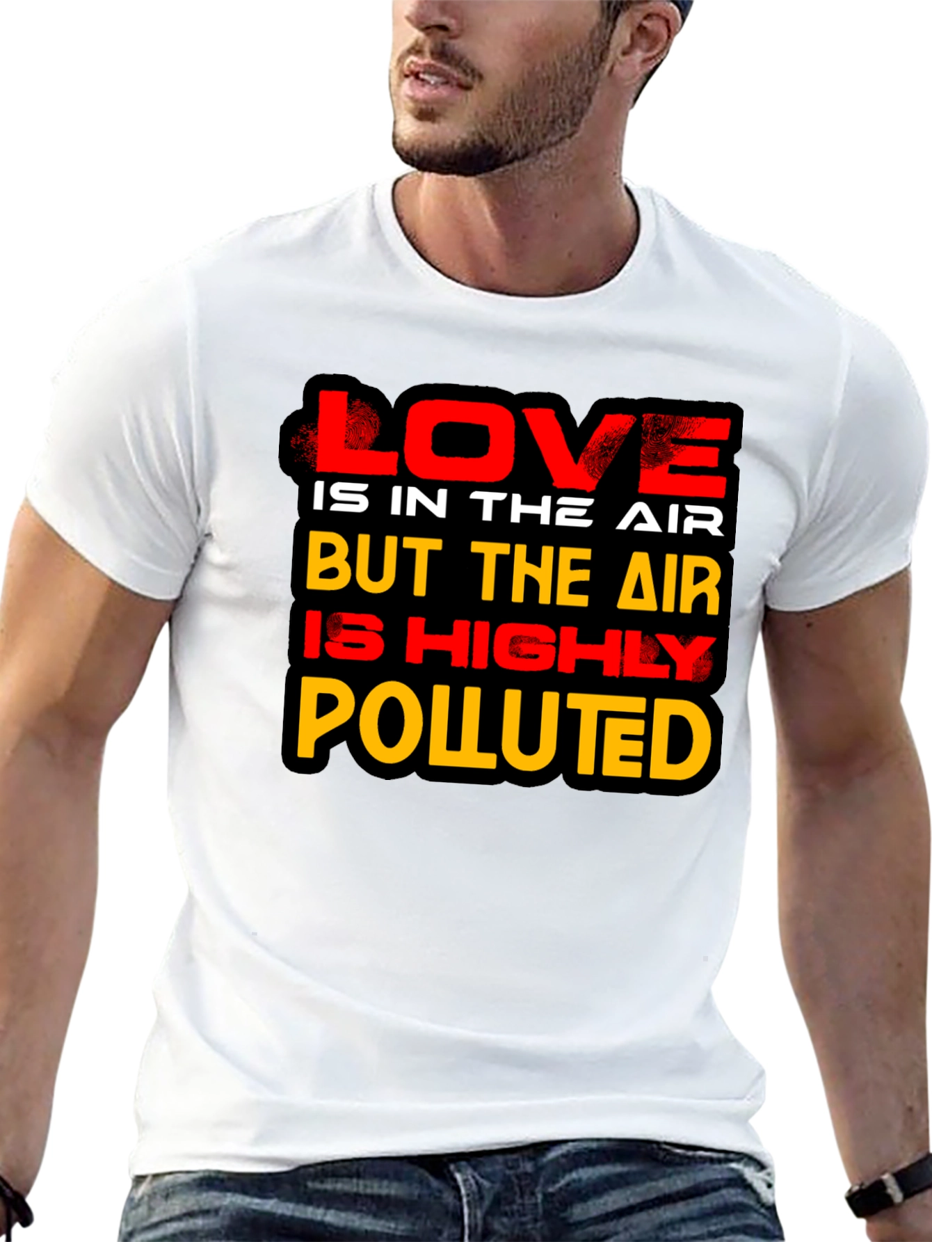 Love is in the Air Novelty Graphic T-Shirt