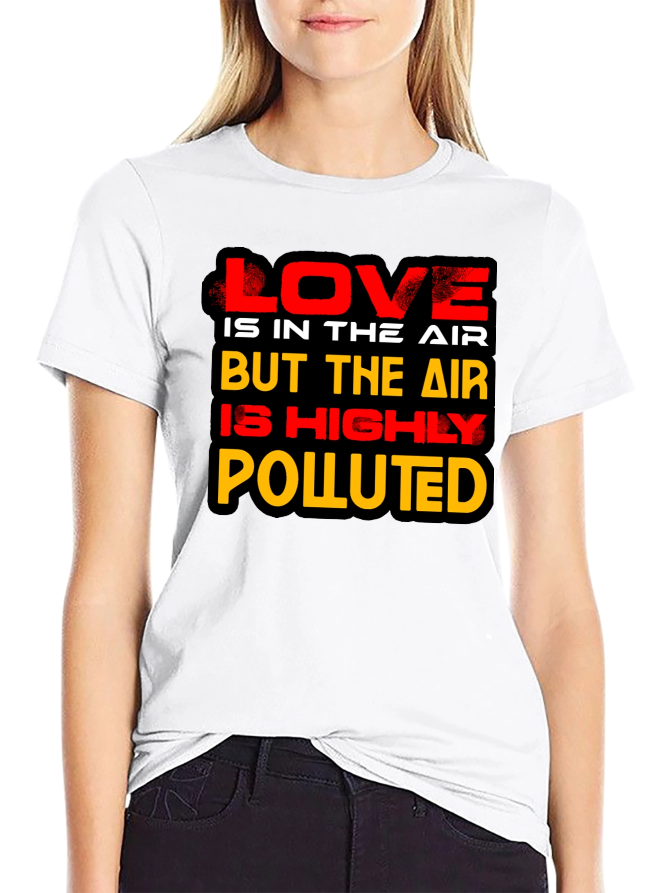 Love is in the Air Novelty Graphic T-Shirt