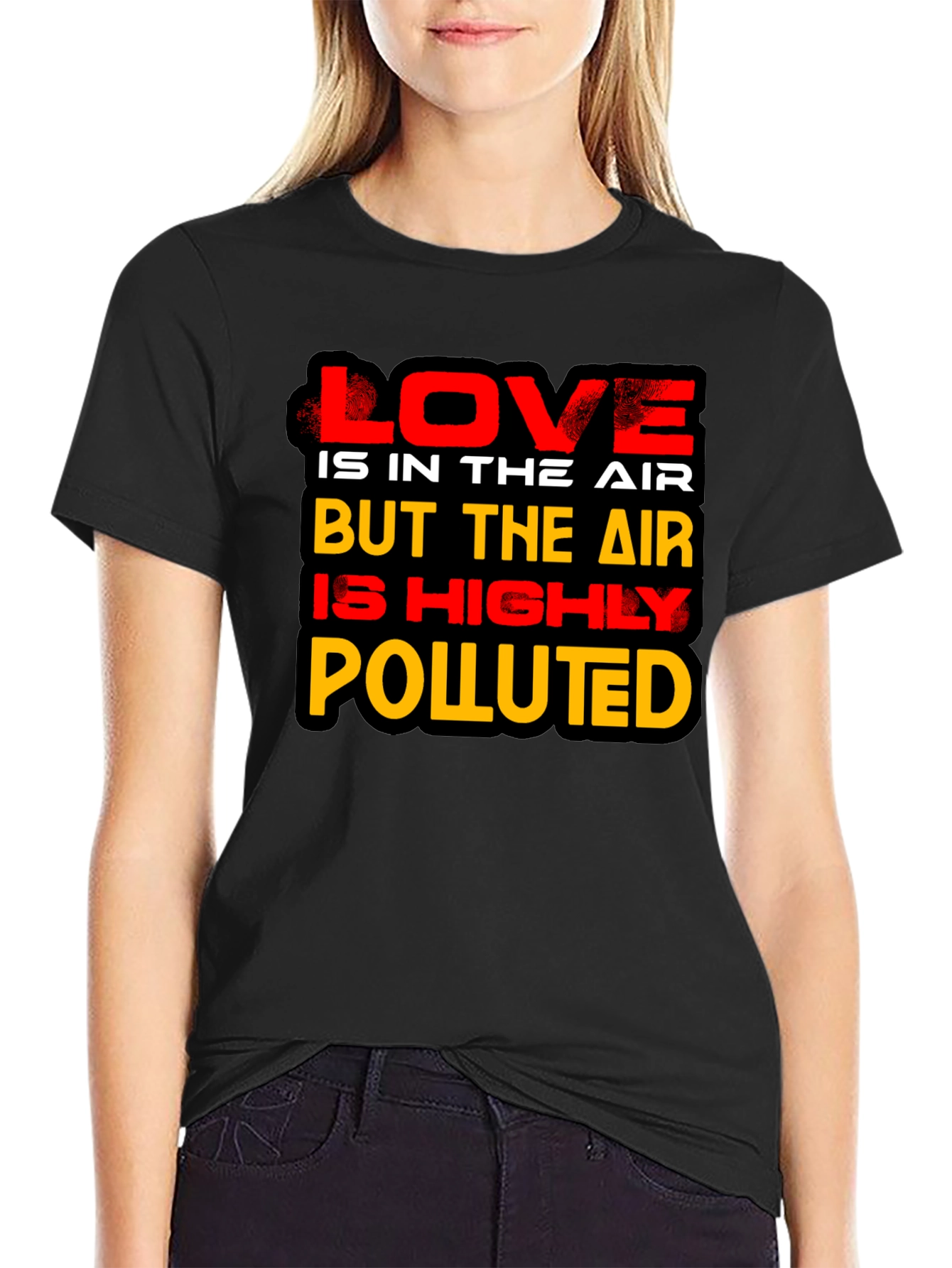 Love is in the Air Novelty Graphic T-Shirt