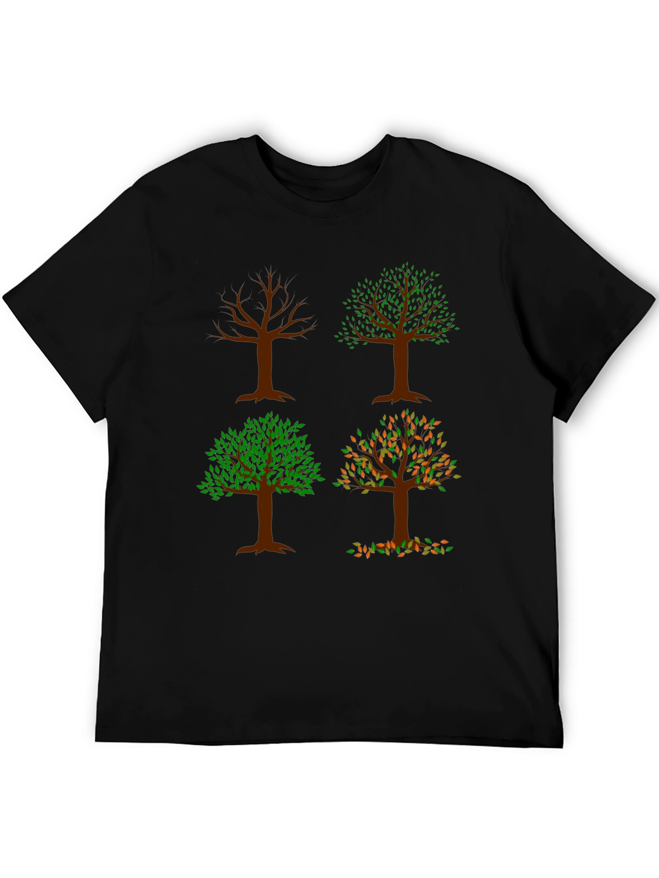 Four Seasons Tree Graphic Tee - Nature Lovers Shirt