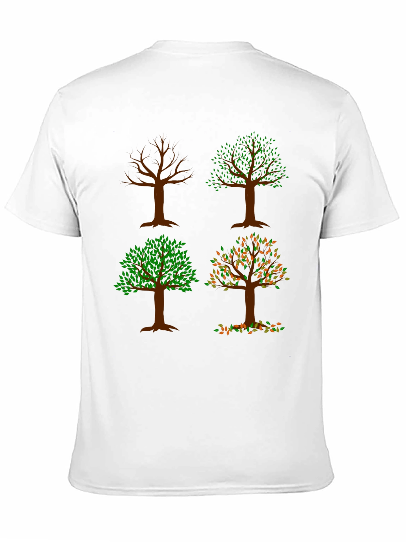 Four Seasons Tree Graphic Tee - Nature Lovers Shirt